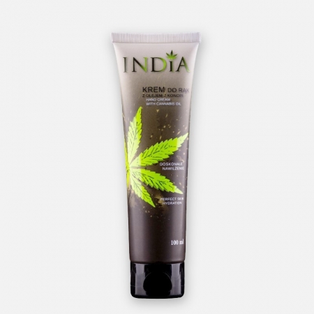 INDIA COSMETICS Krem do rąk Ochronny z olejem konopnym 100ml